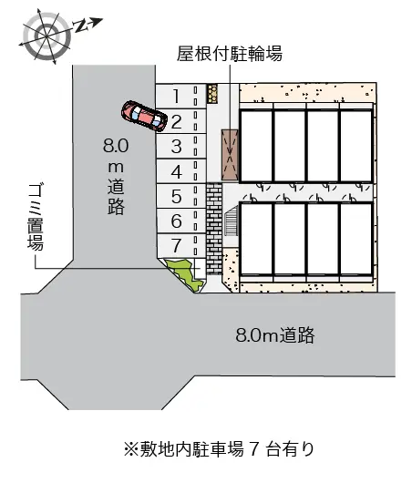 大和郡山市小泉町東２丁目 月極駐車場